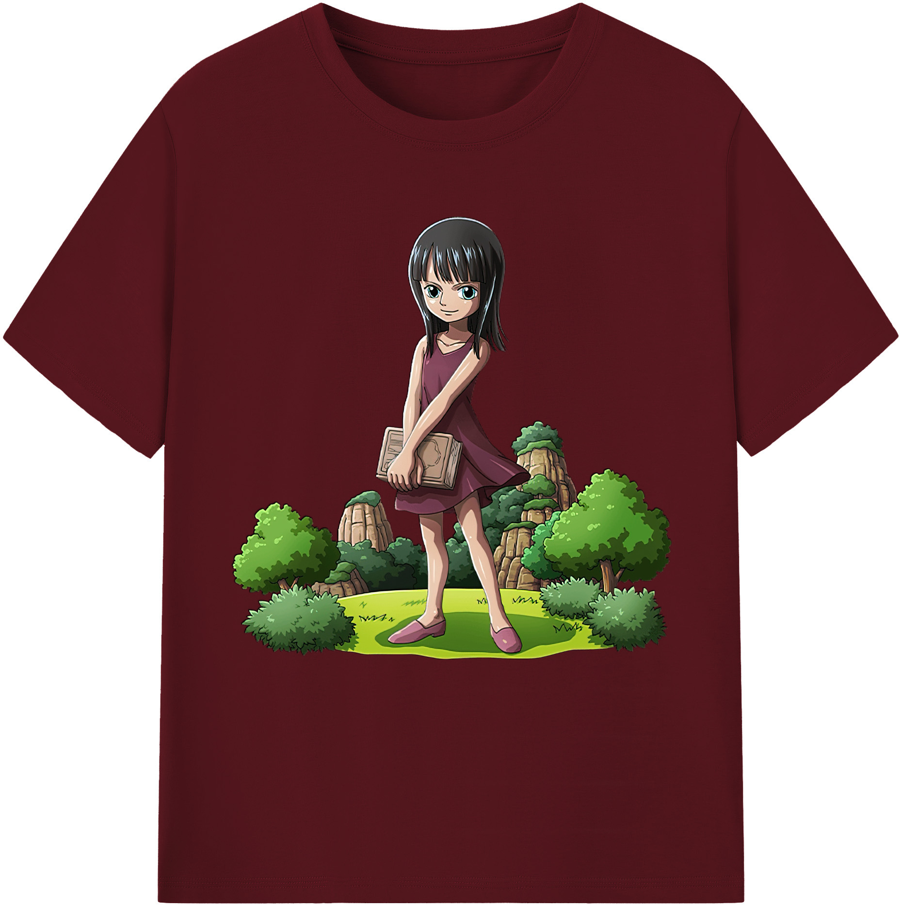 ワンピース ニコ・ロビン ONE PIECE Nico Robin 綿100％半袖Tシャツ（フロントプリント）